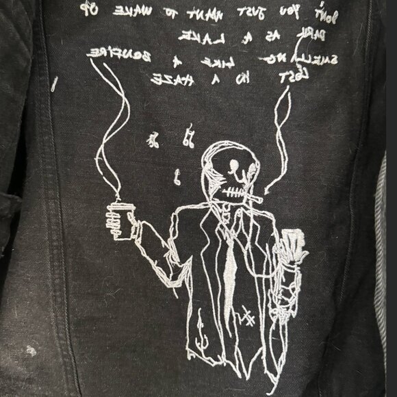 Official Hozier Lost In A Haze Denim Jacket - Picture 6 of 6